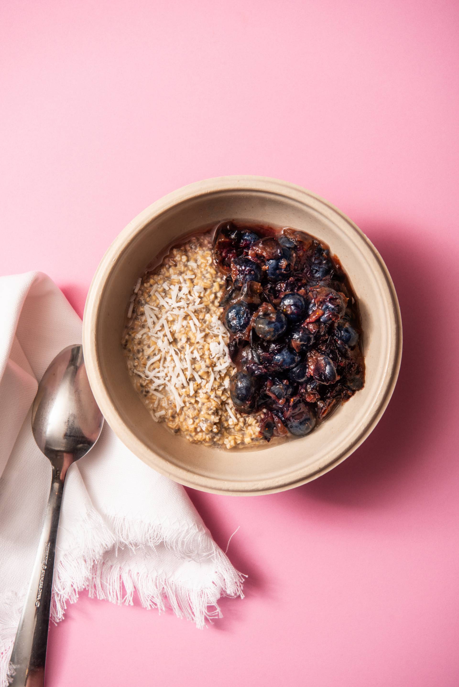 Blueberry Chia Protein Oats