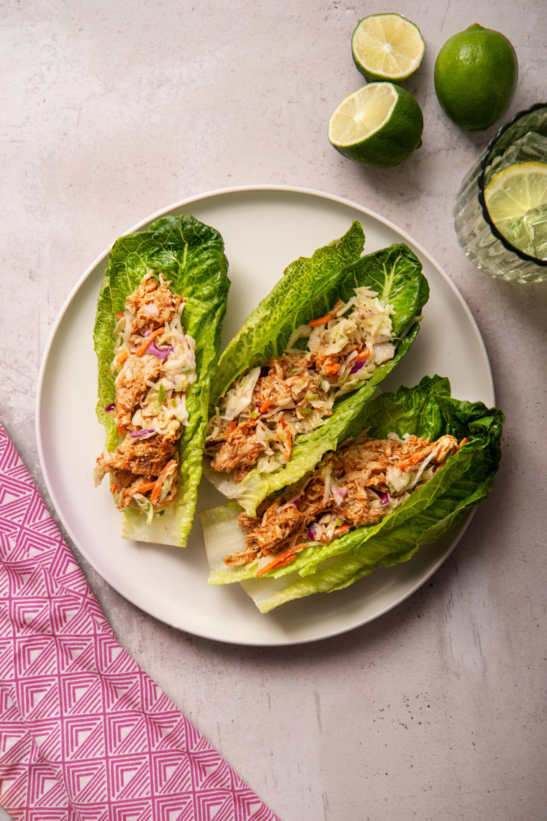Pulled BBQ Chicken Lettuce Wraps (LOW CARB)