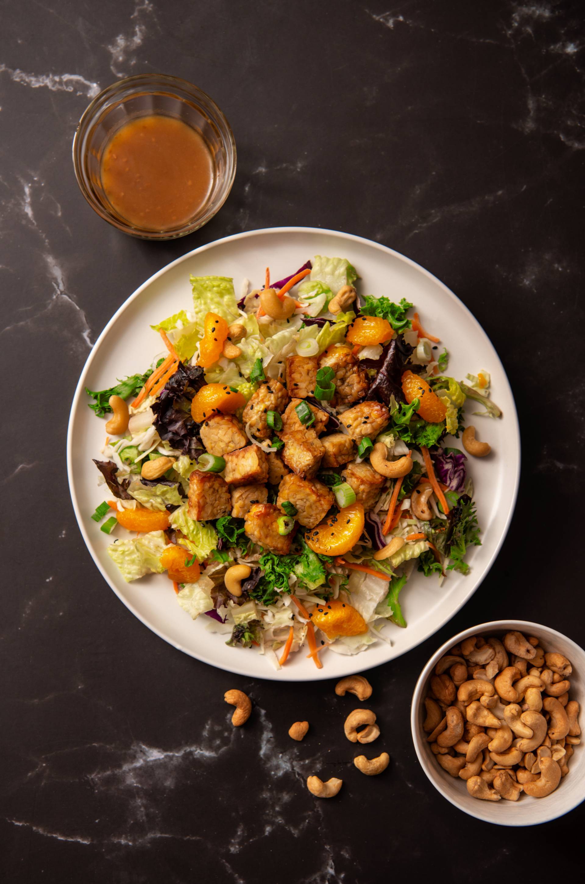 Ginger Cashew Chickpea Salad (MEAT FREE)