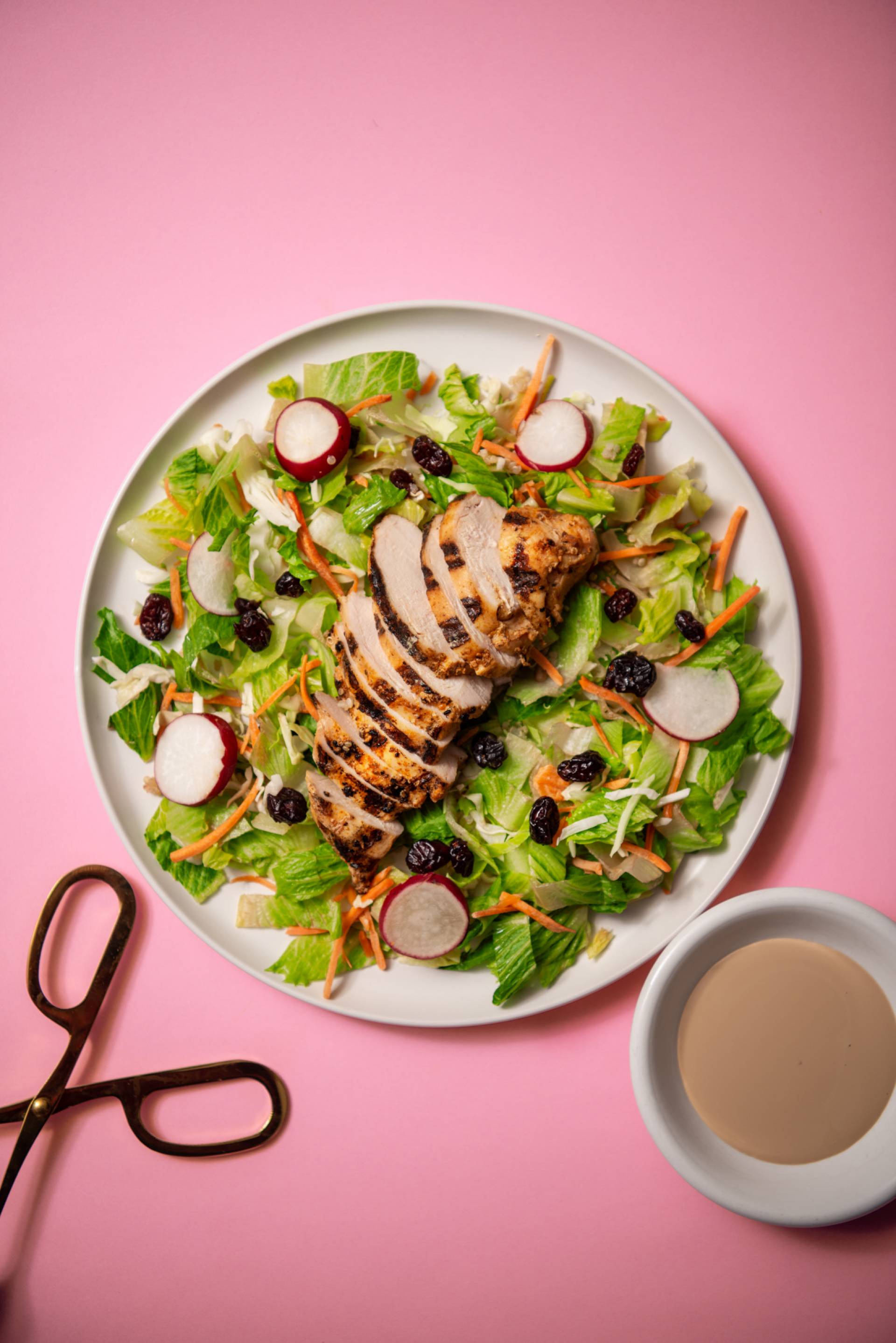 Mega Crunchy Romaine Salad with Chicken